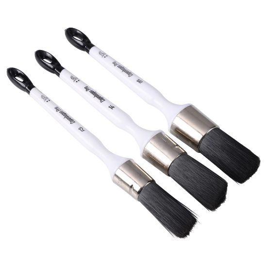 Afbeeldingen van COPENHAGEN PRO Patentkwastenset universeel2* synthetisch haar met kunststof steel 12-14-16 3x