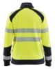 Afbeeldingen van BLÅKLÄDER Sweater dames met rits 3508 High Vis geel/zwart XS