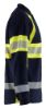 Afbeeldingen van BLÅKLÄDER Polo Multinorm piqué met lange mouwen 3438 marineblauw/High Vis geel S