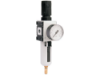 Afbeeldingen van Drukregelaar G⅜" 5µ 8bar met manometer 50MM