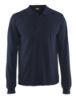 Afbeeldingen van BLÅKLÄDER Poloshirt met lange mouwen 3388 donker marineblauw L