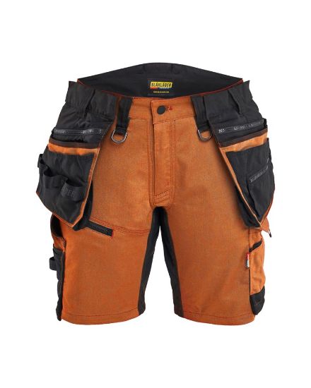 Afbeeldingen van BLÅKLÄDER Short dames met 2-weg stretch 7175 roest/zwart C38