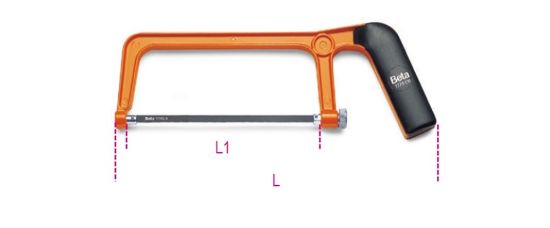 Afbeeldingen van BETA Mini zaagbeugel 150MM 1725CR