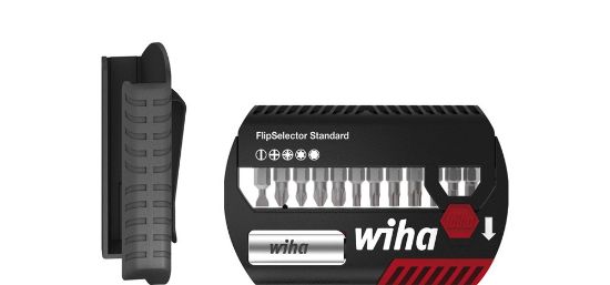 Afbeeldingen van WIHA Bitset FlipSelector Standard met riemclip ¼" 25MM divers 14x