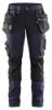 Afbeeldingen van BLÅKLÄDER Werkbroek dames met stretchpanelen en spijkerzakken 7115 donker marineblauw/zwart D22