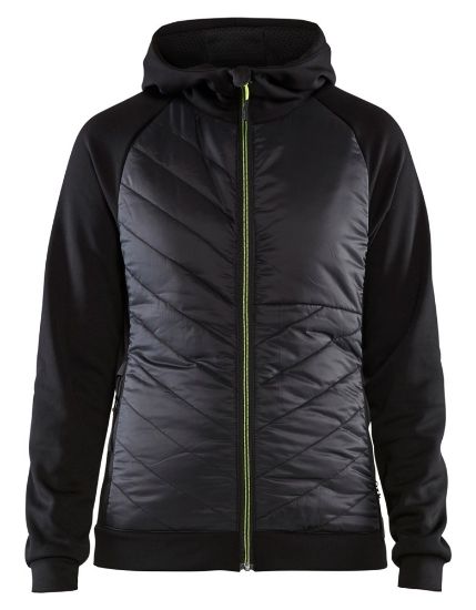 Afbeeldingen van BLÅKLÄDER Hybride sweater dames 3464 zwart/High Vis geel S