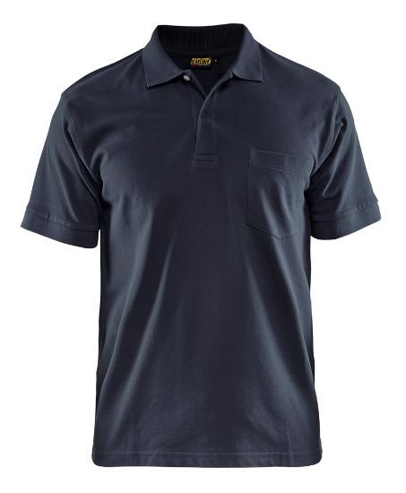 Afbeeldingen van BLÅKLÄDER Polo piqué 3305 donker marineblauw L