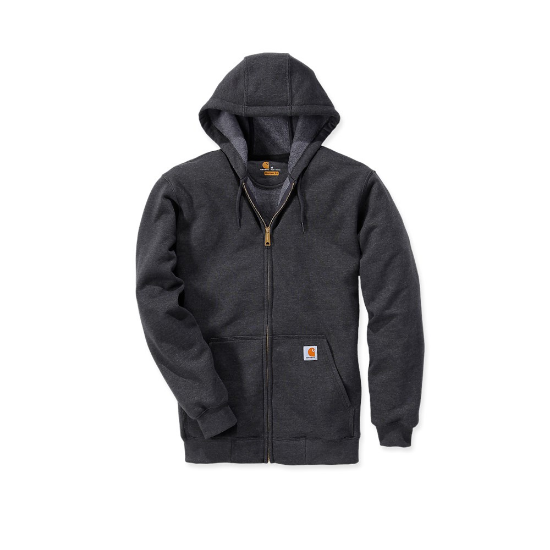 Afbeeldingen van CARHARTT Sweatshirt met capuchon en rits K122 carbon heather XL