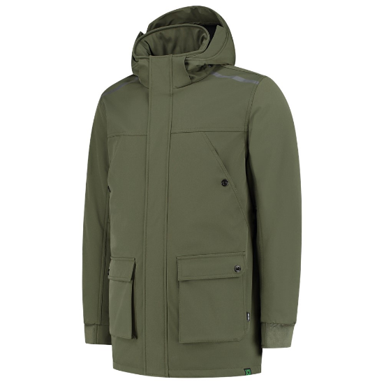 Afbeeldingen van TRICORP Softshell parka winter Rewear 402713 army L