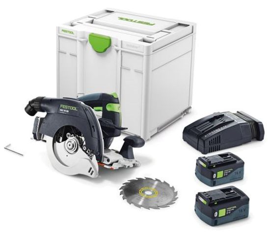 Afbeeldingen van FESTOOL Accu handcirkelzaag HKC 55 5,2 EBI-Plus-SCA 18V 5,2Ah in Systainer koolborstelloos 
