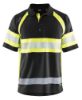 Afbeeldingen van BLÅKLÄDER Poloshirt UV Klasse 1 3338 zwart/High Vis geel L