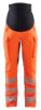 Afbeeldingen van BLÅKLÄDER Zwangerschapsbroek met 4-weg stretch 7100 High Vis oranje/zwart XS