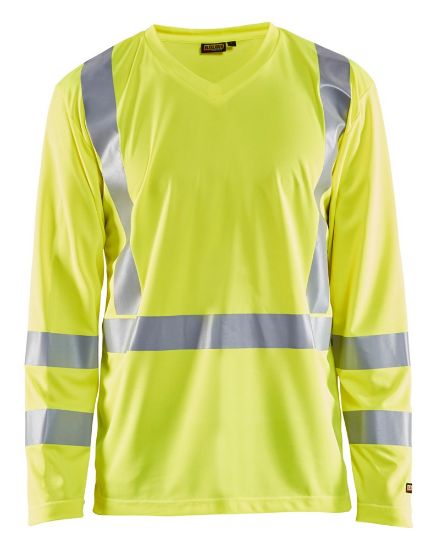 Afbeeldingen van BLÅKLÄDER T-shirt UV met lange mouwen 3383 High Vis geel XS