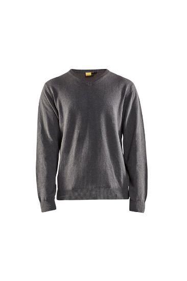 Afbeeldingen van BLÅKLÄDER Pullover gebreid 3590 zwart mêlee S