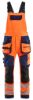 Afbeeldingen van BLÅKLÄDER Bretelbroek met 4-weg stretch 2626 High Vis oranje/marineblauw D88