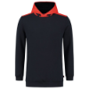 Afbeeldingen van TRICORP Sweater High Vis met capuchon 303005 inkt/fluor rood XL