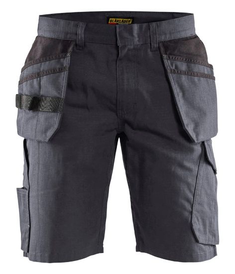 Afbeeldingen van BLÅKLÄDER Short service met spijkerzakken 1494 medium grijs/zwart C50