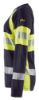 Afbeeldingen van BLÅKLÄDER T-shirt vlamvertragend dames met lange mouwen 3494 marineblauw/High Vis geel 3XL
