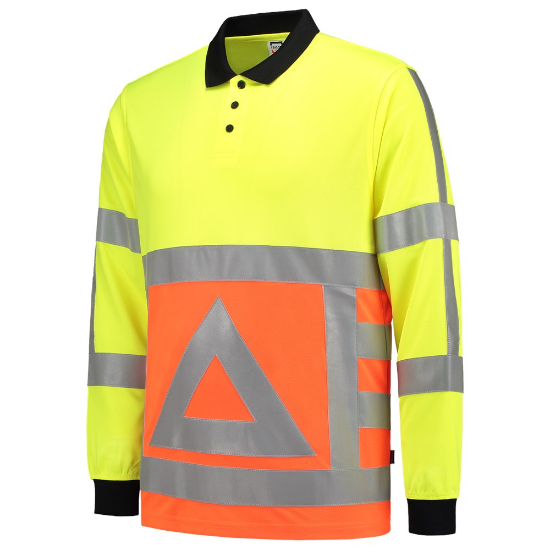 Afbeeldingen van TRICORP Poloshirt Verkeersregelaar met lange mouwen 203002 oranje/geel XL