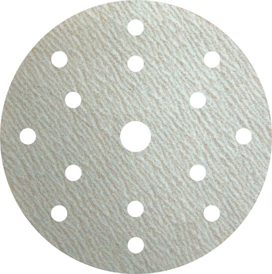 Afbeeldingen van Schuurschijf PS73BWK met actieve bekleding en klittenband 150MM K400 stansvorm GLS47