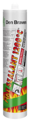 Afbeeldingen van ZWALUW Afdichtingskit Fire Sealant 1200°C hittebestendig zwart 310ML
