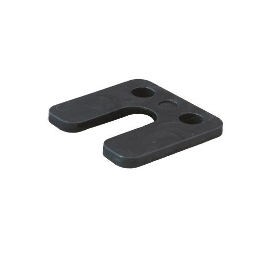 Afbeeldingen van GEBR. BODEGRAVEN Hogedrukplaat met sleuf ABS 5MM 70X70MM