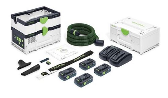 Afbeeldingen van FESTOOL Accu stofzuiger CLEANTEC CTMC SYS HPC 4,0 I-Plus 2x 18V 4 ,0Ah