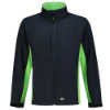 Afbeeldingen van TRICORP Softshell bi-colour 402002 navy/limoen S