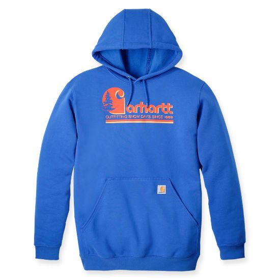 Afbeeldingen van CARHARTT Hoodie met grafische print 106498 beacon blue L