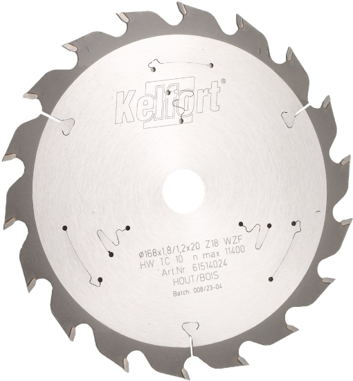 Afbeeldingen van KELFORT Cirkelzaagblad HM 168X1,8X20MM Z=18 FWS