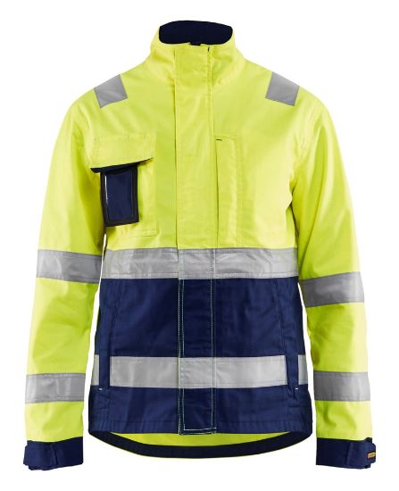 Afbeeldingen van BLÅKLÄDER Jack dames 4903 High Vis geel/marineblauw XS