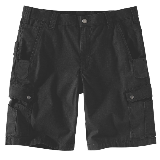 Afbeeldingen van CARHARTT Werkbroek kort ripstop cargo 104727 zwart W33