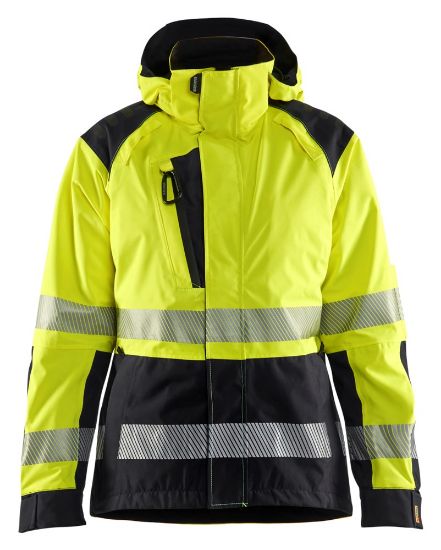 Afbeeldingen van BLÅKLÄDER Shelljack dames 4436 High Vis geel/zwart 2XL
