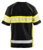 Afbeeldingen van BLÅKLÄDER T-shirt UV 3337 zwart/High Vis geel 2XL