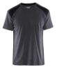 Afbeeldingen van BLÅKLÄDER T-shirt bi-colour 3379 medium grijs/zwart 2XL