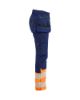 Afbeeldingen van BLÅKLÄDER Werkbroek met stretch dames 7030 marineblauw/High Vis oranje D21
