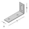 Afbeeldingen van GEBR. BODEGRAVEN Versterkingshoek ZM 70X35MM 20X2MM