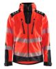 Afbeeldingen van BLÅKLÄDER Softshell jack 4491 High Vis rood/zwart XS