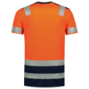 Afbeeldingen van TRICORP T-shirt High Vis bi-colour 103006 fluor oranje/inkt L