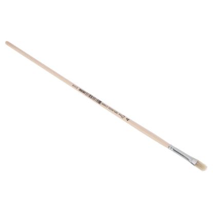 Afbeeldingen van COPENHAGEN PRO Lyonpenseel plat wit Chinees varkenshaar met FSC ongelakte steel 04