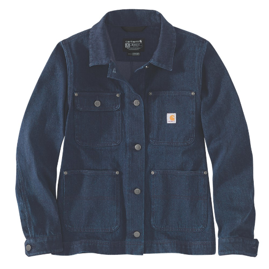 Afbeeldingen van CARHARTT Spijkerjas relaxed fit dames 105449 basin M