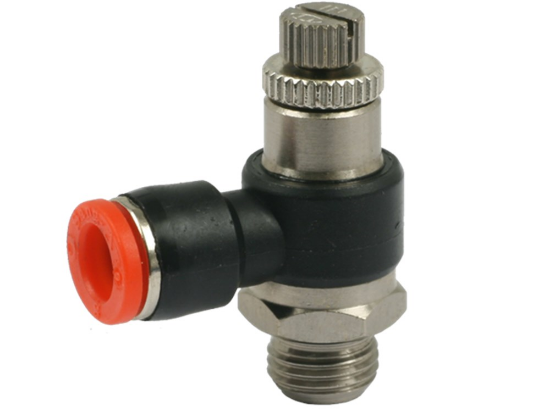 Afbeeldingen van Snelheidsregelventiel 90° PIF 4MM G¼"
