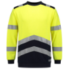 Afbeeldingen van TRICORP Sweater Multinorm bi-colour 303002 fluor geel/inkt L