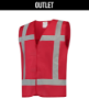 Afbeeldingen van TRICORP Vest reflectie 453004 fluor rood L