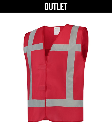 Afbeeldingen van TRICORP Vest reflectie 453004 fluor rood L