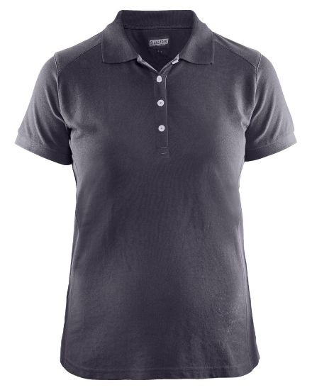 Afbeeldingen van BLÅKLÄDER Poloshirt piqué dames 3390 medium grijs XL