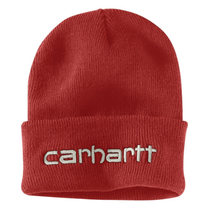 Afbeeldingen van CARHARTT Muts ribgebreid 104068 chili pepper onesize
