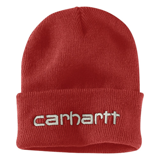 Afbeeldingen van CARHARTT Muts ribgebreid 104068 chili pepper onesize
