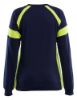 Afbeeldingen van BLÅKLÄDER T-shirt dames met lange mouwen Visible 3521 marineblauw/High Vis geel M