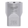 Afbeeldingen van MILWAUKEE Dop ½" metrisch FOUR FLAT 20MM